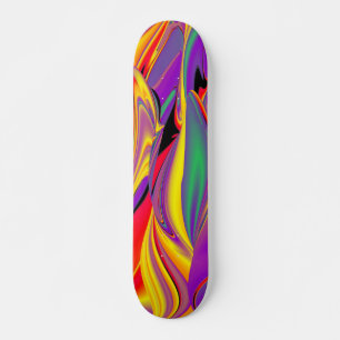 Skateboard La magie des couleurs, Rainbowart 3D Abstrait