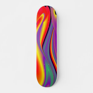 Skateboard La magie des couleurs, Rainbowart 3D Abstrait