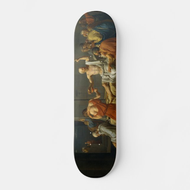 Skateboard La mort de Socrates par Jacques-Louis David 1787 (Recto)