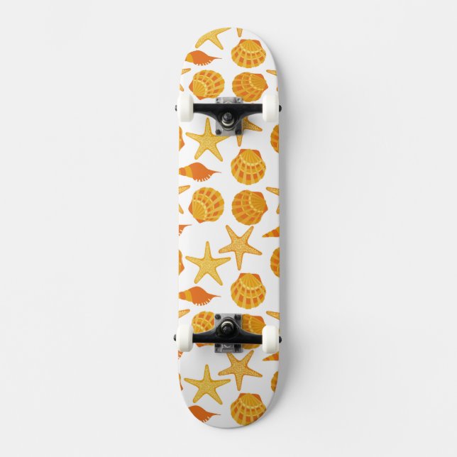 Skateboard La plage orange Shell modèlent (Recto)