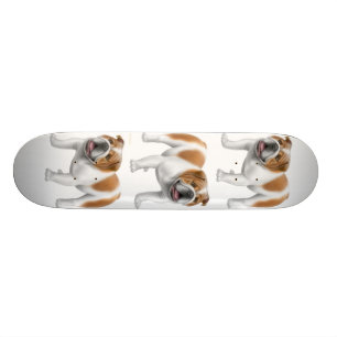 Skateboard La planche à roulettes de bouledogue