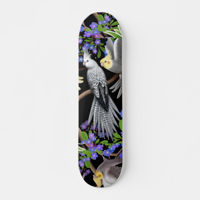 Skateboard La planche à roulettes de Cockatiel (Devant)