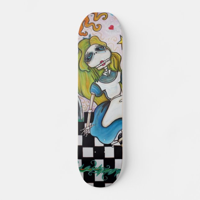 Skateboard La planche à roulettes fausse d'Alice (Recto)