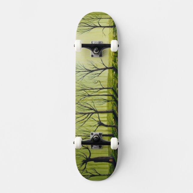 Skateboard La PLANCHE À ROULETTES "mystique d'art de Todd de (Recto)