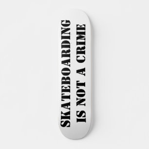 Skateboard La planche de skate Skateboarding n'est pas un cri