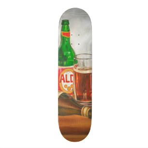 Skateboard La vie toujours avec de la bière par Jennifer