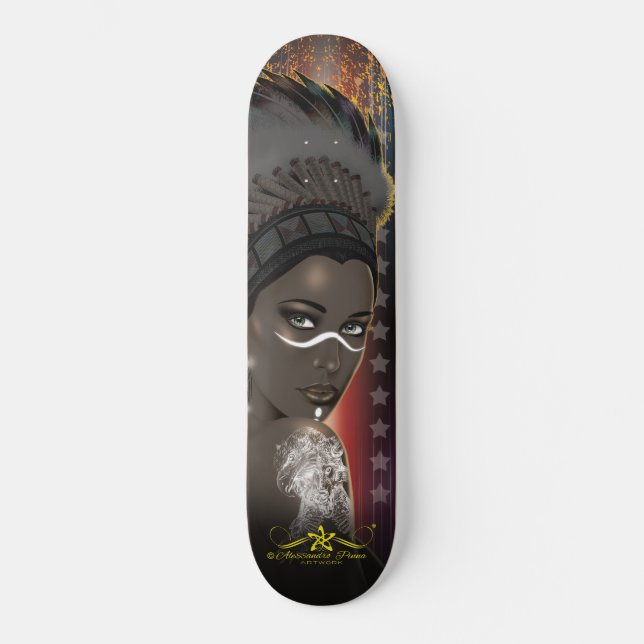 Skateboard Lady Sioux (Recto)