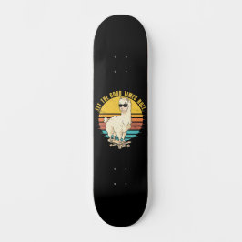 Skateboard Laissez Les Bons Tomes Rouler Patinage Llama