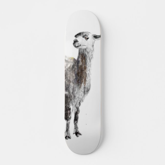 Skateboard Lama non votre maman (Devant)