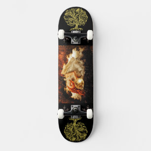 Skateboard L'ange dormant parmi les étoiles Art Imaginaire