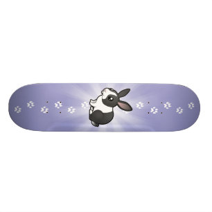Skateboard Lapin de dessin animé (oreille relevée poils lisse