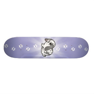 Skateboard Lapin de dessin animé (oreille tombante poil lisse