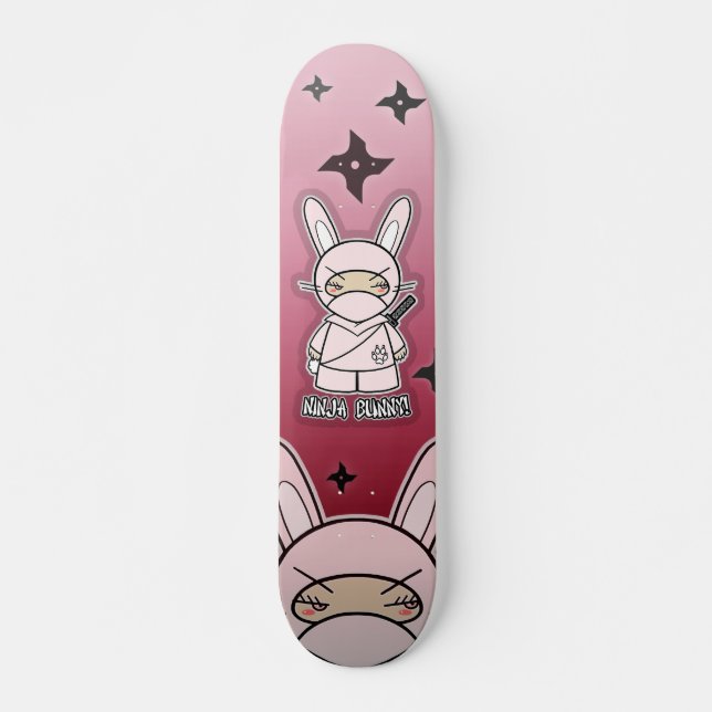 Skateboard Lapin de Ninja ! Planche à roulettes (Devant)