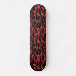 Skateboard Lave Et Roches Volcaniques Volcano Magma motif