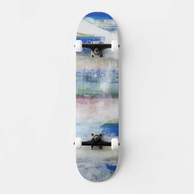 Skateboard Laver blanc II (Recto)