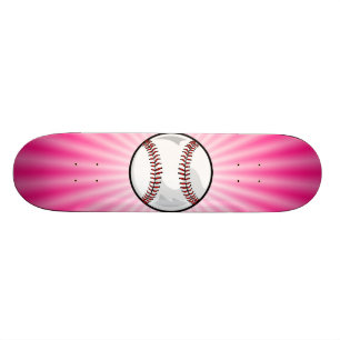 Skateboard Le base-ball rose