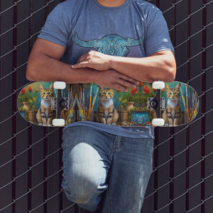Skateboard Le Chat Artistique