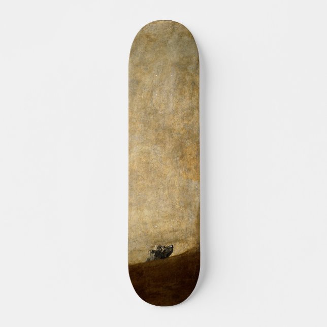 Skateboard Le chien (peintures noires) par Francisco Goya (Devant)
