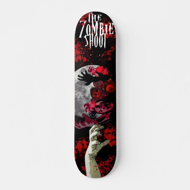 Skateboard Le conseil officiel de patin de pousse de zombi (Devant)