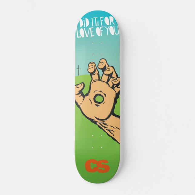 Skateboard Le CS l'a fait pour la plate-forme d'amour (Recto)