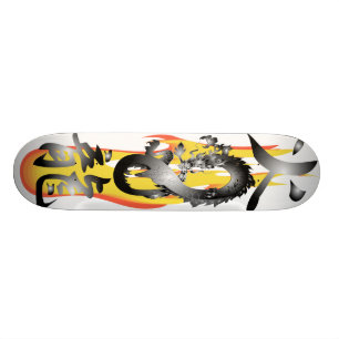 Skateboard Le dragon 3D du feu de flamme remélangent des