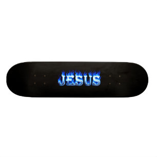 Skateboard Le feu de planche à roulettes de Jésus et