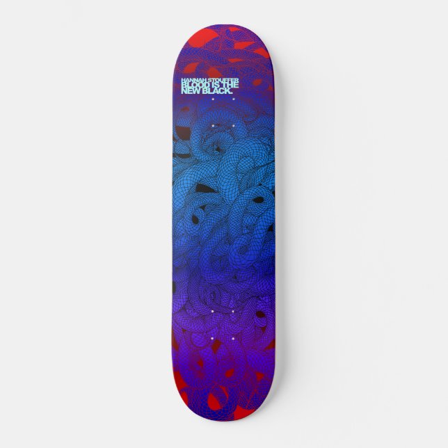 Skateboard Le feu serpentin par Hannah Stouffer (Recto)