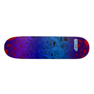 Skateboard Le feu serpentin par Hannah Stouffer