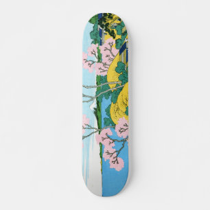 Skateboard Le Fuji de Gotenyama à Shinagawa Hokusai ukiyo