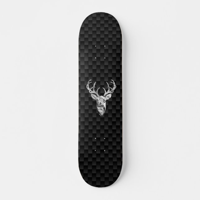Skateboard Le Head on Carbon Fiber (Devant)