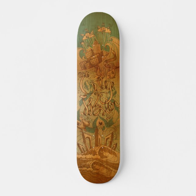 Skateboard L'eau de ville (Devant)