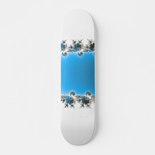 Skateboard Leenece - Fractal bleu (Devant)