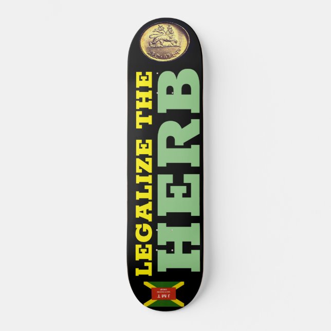 Skateboard LÉGALISER LE Patinage HERB (Recto)