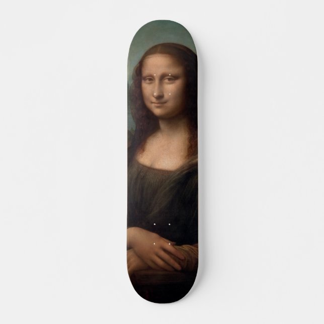 Skateboard leonardo davinci- mona lisa (Devant)