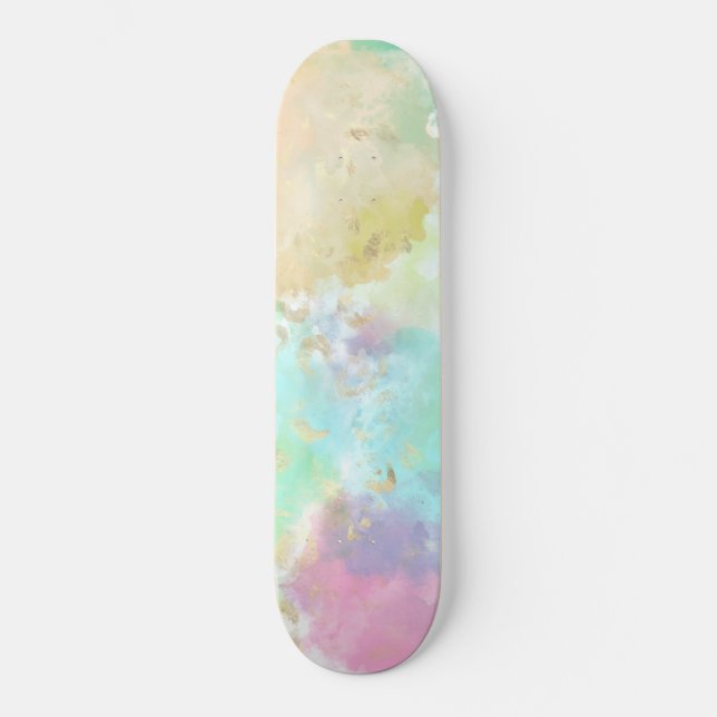 Skateboard Leopard Peinture série Design 2 (Recto)