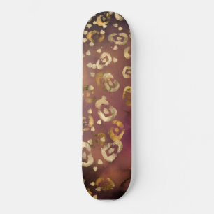 Skateboard Leopard Peinture Series Design 7