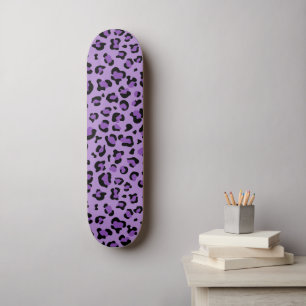 Skateboard Leopard Print, Léopard Spots, Purple Leopard