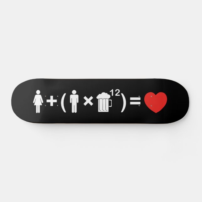 Skateboard L'équation d'amour pour les hommes (Horz)