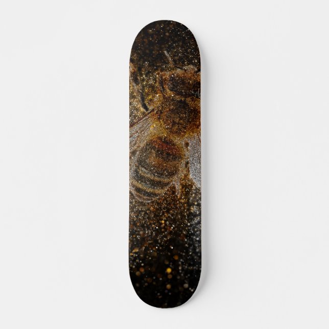 Skateboard Les abeilles tombées sont magiques (Devant)
