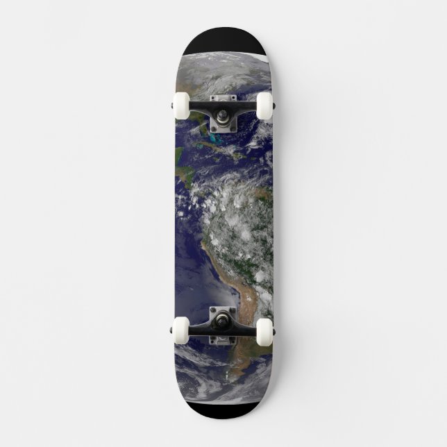 Skateboard Les Amériques Au Jour des terres. (Recto)