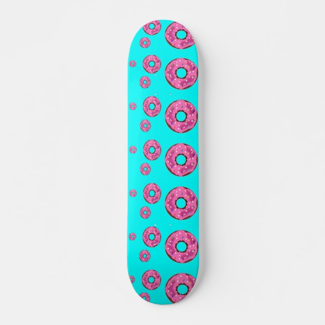 Skateboard Les beignets de crème rose (Devant)