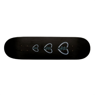 Skateboard Les coeurs brisés en métal