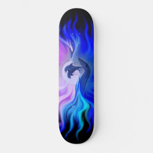 Skateboard Les dauphins au clair de lune