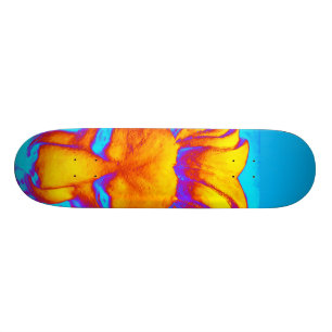 Skateboard Les garçons refroidissent le bleu lumineux de