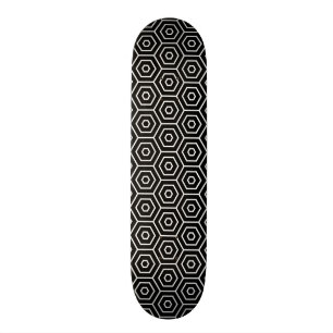 Skateboard Les hexagones donnent au motif géométrique