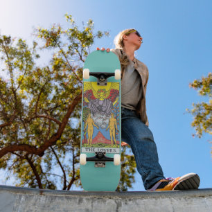 Skateboard Les Lovers Tarot Card Tarots Lecture