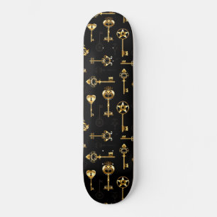 Skateboard Les Patters de Seamless avec Golden Keys