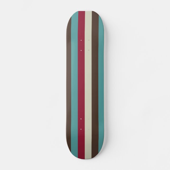 Skateboard Les rétros les années 70 rayures fraîches (Recto)