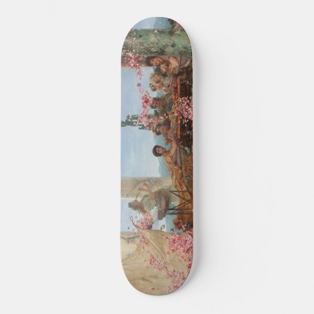 Skateboard Les Roses d'Heliogabalus (Luxe romain antique) (Recto)