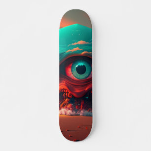 Skateboard Les yeux sanglants